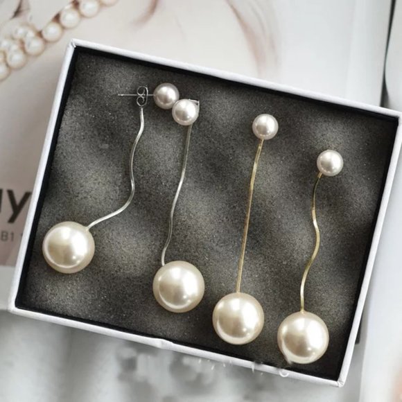 Jewelry - S925 Shell Pearl Long Earrings